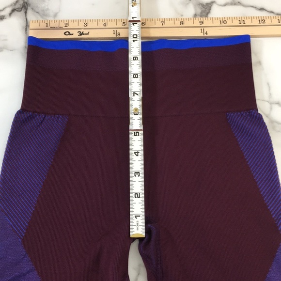 Pink Victoria's Secrets Leggings Womens Small‎ Burgundy Blue Cool And Comfy - Picture 11 of 12